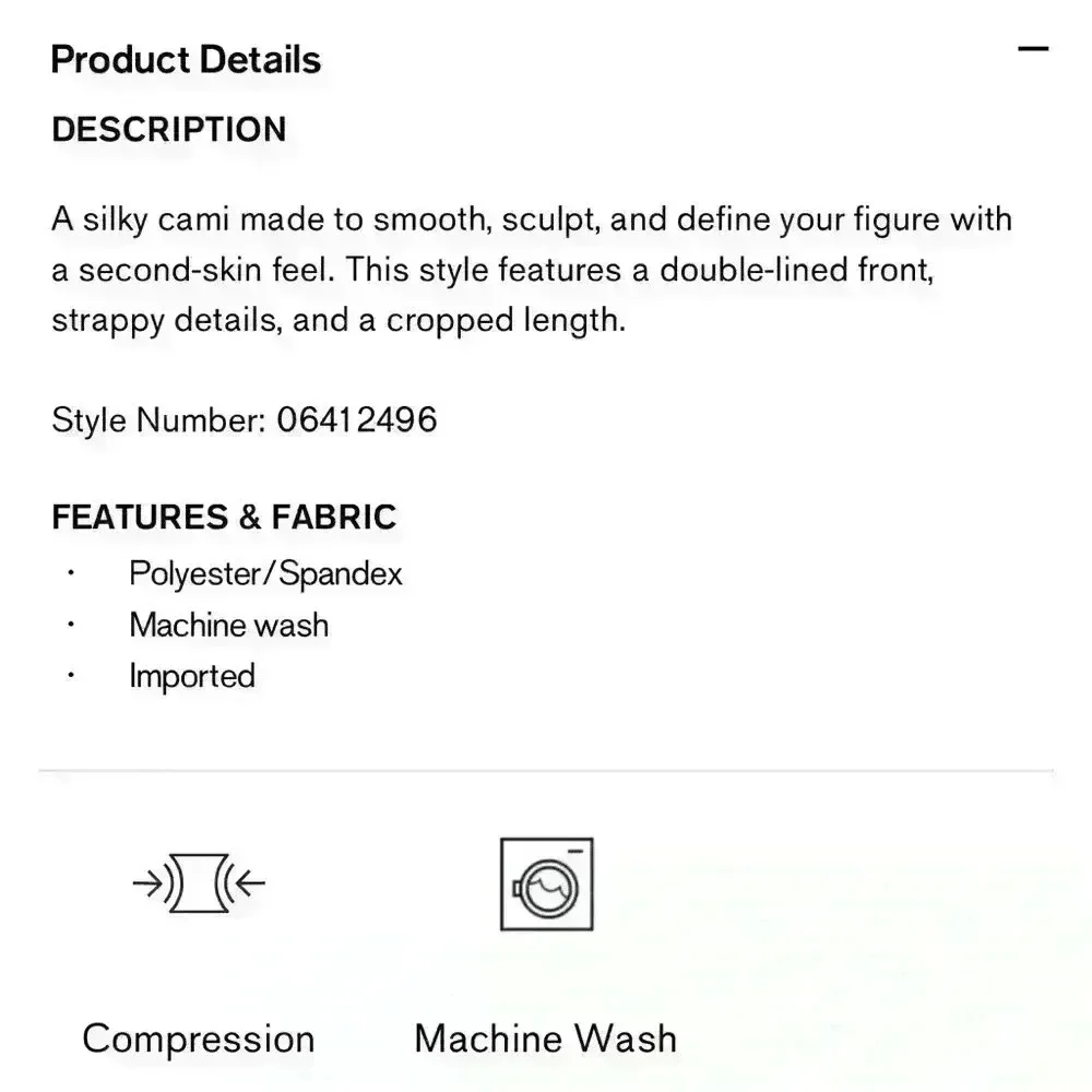 Express Body Contour Compression Square Neck Strappy Cropped Cami - Picture 3 of 6